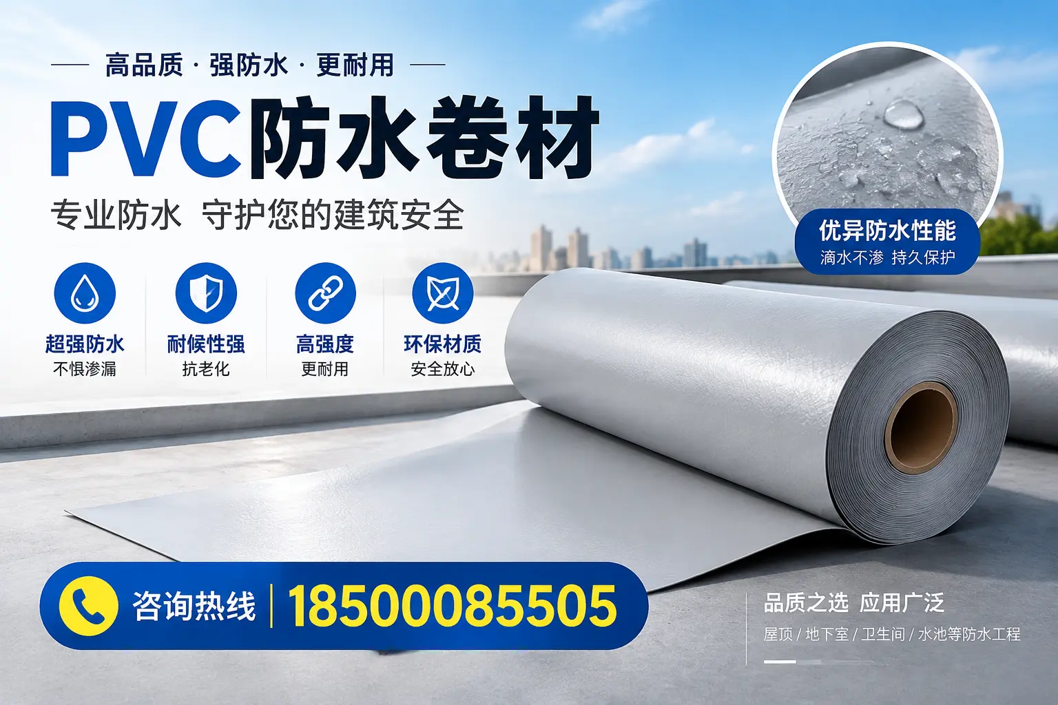 九江地区pvc防水卷材的市场现状与发展趋势